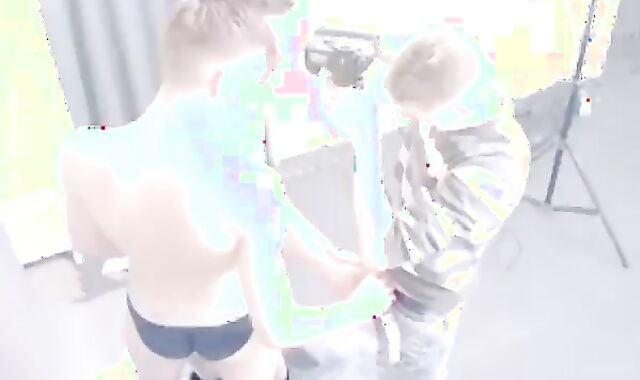 A sleazy three With David Will And Sean In A Studio