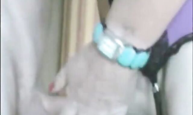 Mature Guy Cums on CD's Foreskin - Amateur Handjob