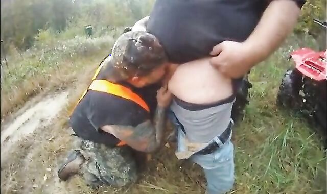 Muddy Outdoor Blowjob 2