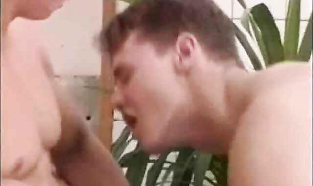 two Guys Rubdown 3rd Guy Than Pulverize Him Rock-hard