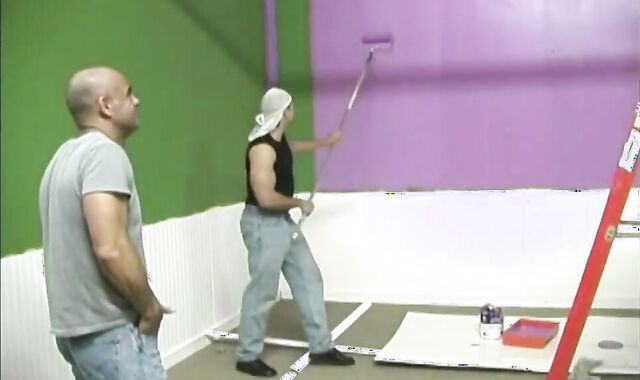 brawny Milky twink acquires group-fucked By 2 darksome Thugs