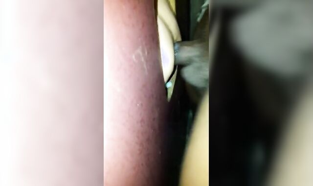 Amateur Interracial Bareback with a Big Cock at the Glory Hole 2