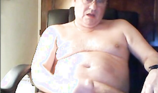 Grandpa Cums, Tastes It on Cam
