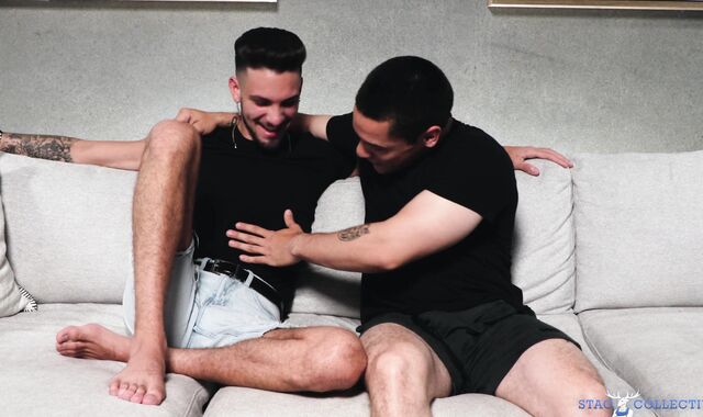 Stag Shared: Liam's Bulky Hips Clutch Andrew Cock-squeezing