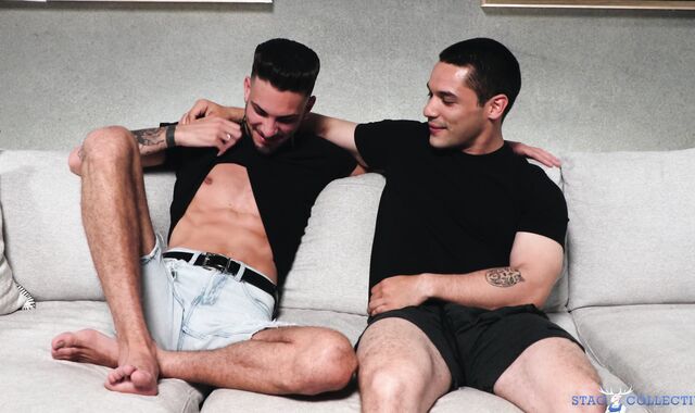 Stag Shared: Liam's Bulky Hips Clutch Andrew Cock-squeezing