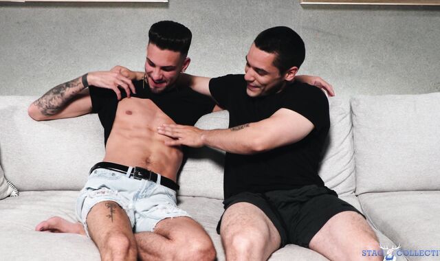 Stag Shared: Liam's Bulky Hips Clutch Andrew Cock-squeezing