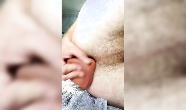 Twink Deep Anal with Long Worm Sex Toy