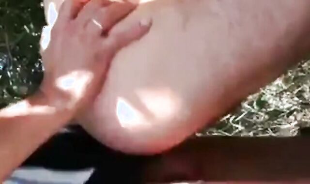 Big-Cock Daddy Loves Foreskin Outdoors 2
