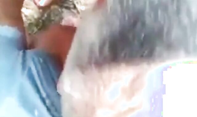 Mature Gay Bear Blowjob in the Woods 2