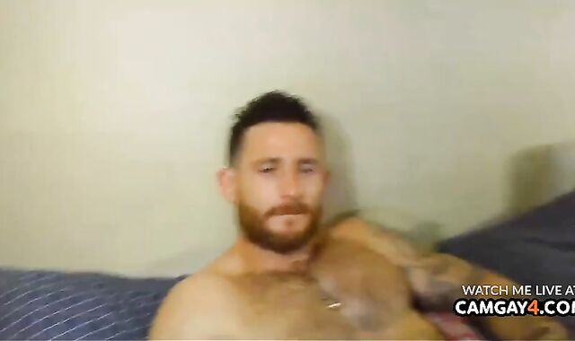 fancy And brawny guy Touching His Rock-hard spunk-pump