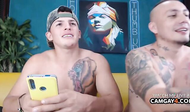 The twunk gets His man sausage Deep throated And His Finger Up His donk