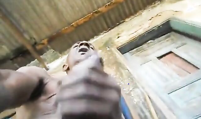 Big-Cock Daddy Plays Alone Outside