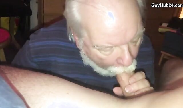 GayHub24.com - Dad hankers ball testicle tonic
