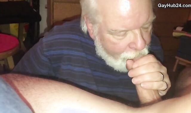 GayHub24.com - Dad hankers ball testicle tonic