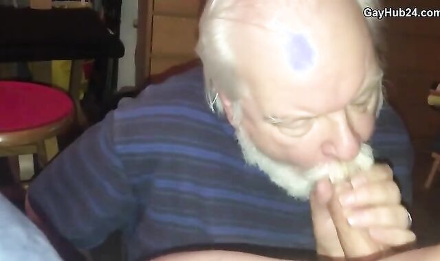 GayHub24.com - Dad hankers ball testicle tonic
