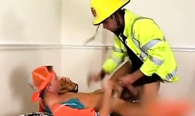 fag Gear Fetish Firemans hard-on