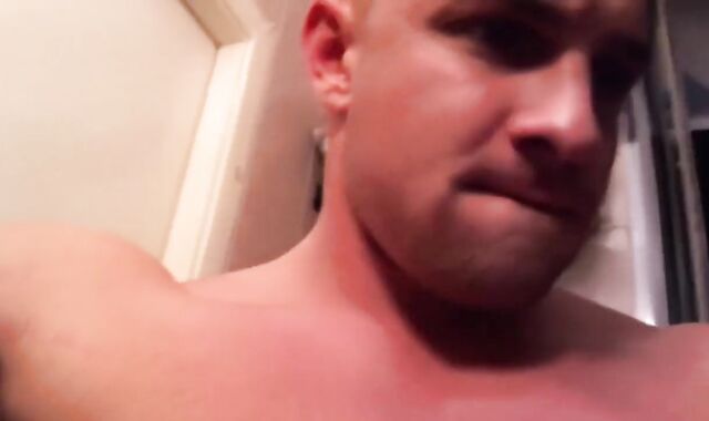 beefy dude In The Bathroom Getting concupiscent