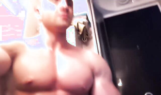 beefy dude In The Bathroom Getting concupiscent