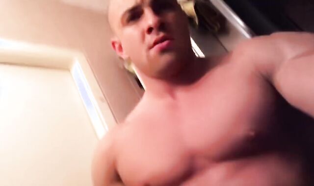 beefy dude In The Bathroom Getting concupiscent