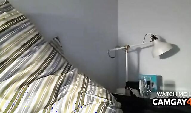 Sandy-haired Masculine Jerking And Spunks
