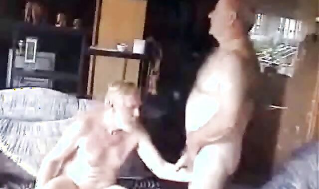 Silver-Haired Daddy's Houseguest