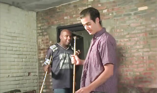 Draped dark guys Sharing The caboose Of An unexperienced twunk