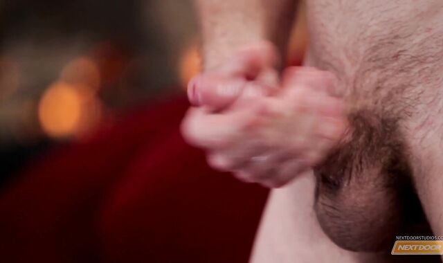 NextDoorTwink: Logan stroking immense schlong