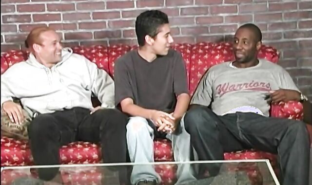 inexperienced homo man acquires ass-fucked By darksome boys