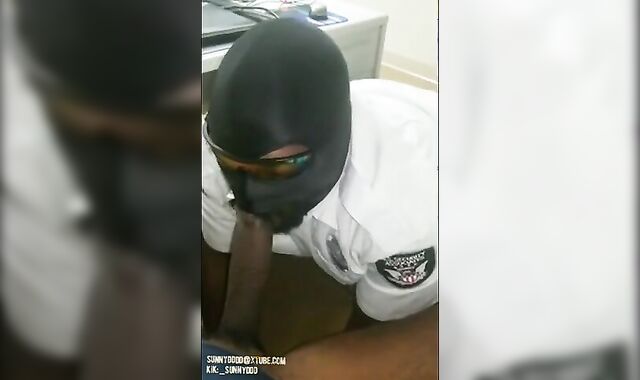 Big Black Cock Sucked by a Hungry Amateur