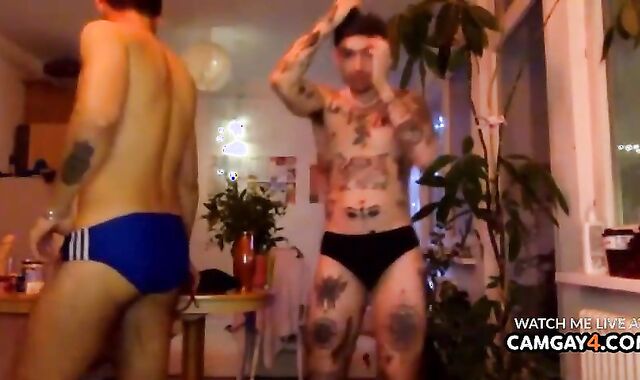 2 teenagers Rubbing Each Other In Live