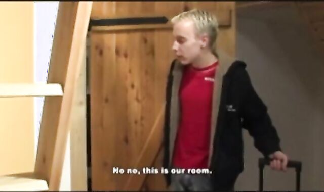 blond teenage Motel Apartment Blend Up