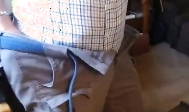 Grandpa Stroking on Webcam 3