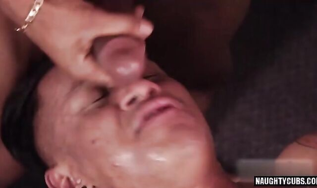 Brazilian faggot three And Facial cumshot