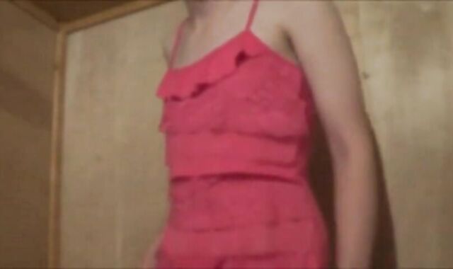 Twink Crossdresser in Pink 2