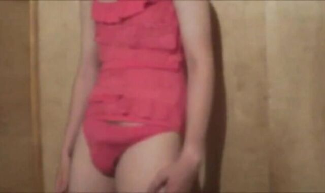 Twink Crossdresser in Pink 2