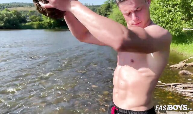 EastBoys.com: Muscle gay-for-pay boy receives stiff bang-out