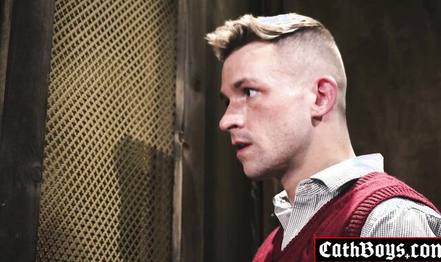 Altar Boy Sins in Confessional Fuck
