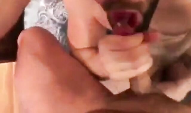 Bearded Stud Loves Cum from Amateur Hunks