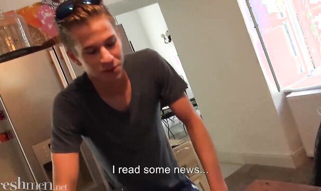 Gorgeous Blonde Boy Getting Fucked By His Friends