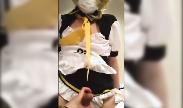 Asian Crossdresser Rides Cock and Cums Hard 2