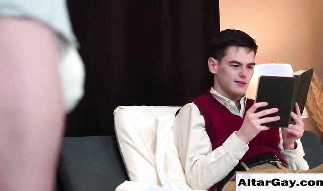 Priest Gives In to Young Stud - Altar Gay Hardcore