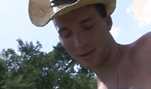 Twinks Wrestle and Suck Outdoors on Webcam 2