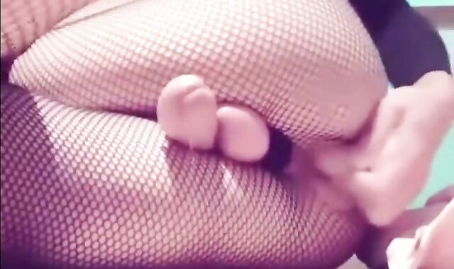 Amateur Crossdressers' Anal Orgasm Webcam Session 2