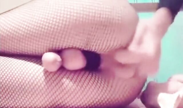 Amateur Crossdressers' Anal Orgasm Webcam Session 2