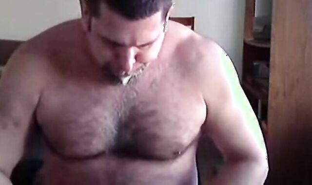 Daddy Bear Strokes His Cock For The Neighborhood 2
