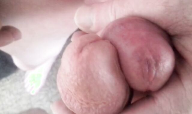 Big-cock buddies stroking together