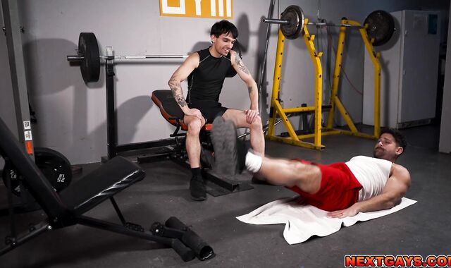 Gym Bro Anal Training Session