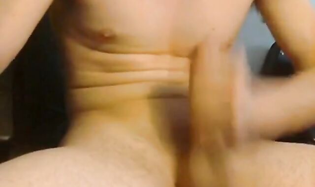 Uncut Twink Self-Sucks His Big Cock