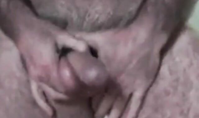 Hairy Daddy Strokes His Cock 2