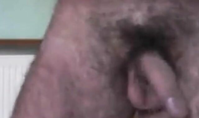 Hairy Daddy Strokes His Cock 2
